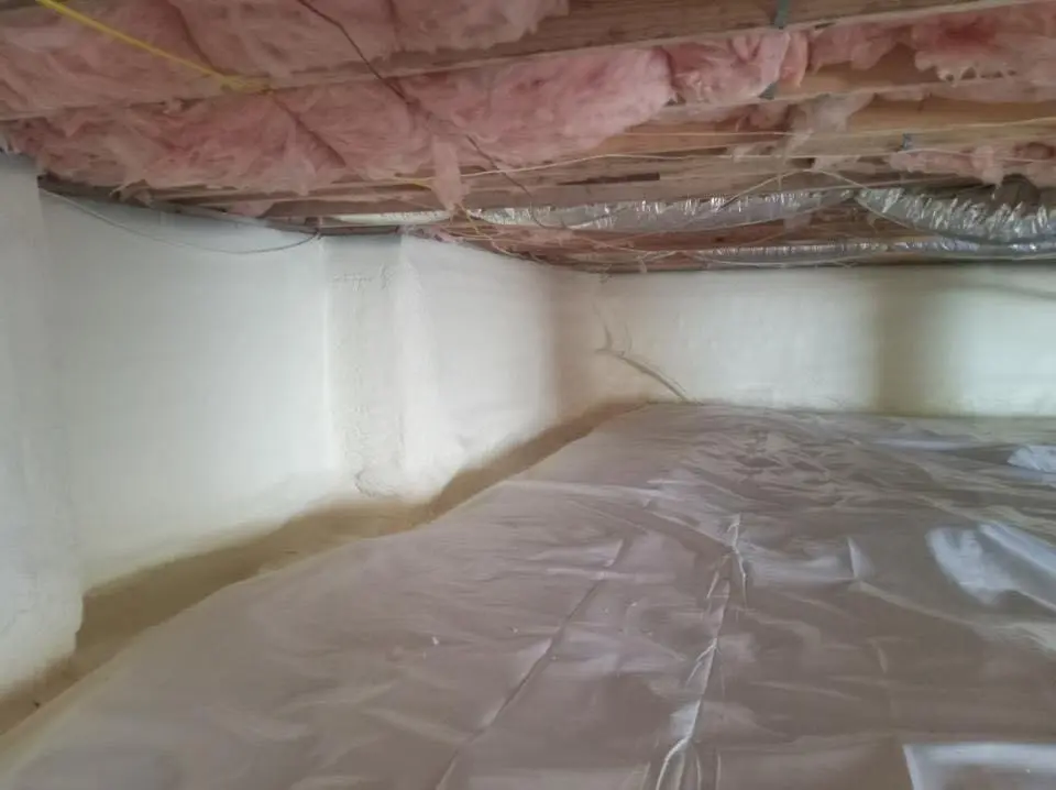 Crawl space encapsulation with closed-cell spray foam for Spray Foam Roofing in Bennettsville
